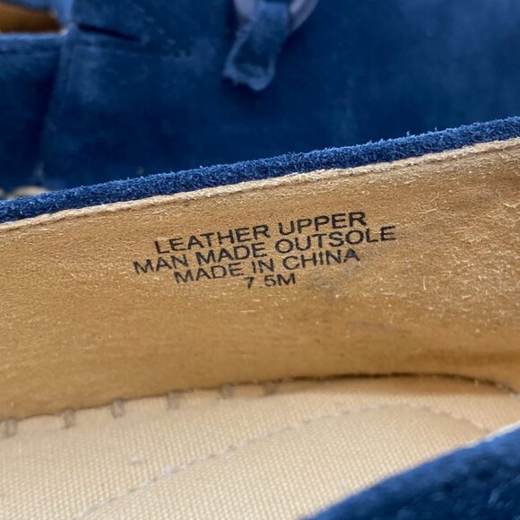 Talbots Blue Leather Slip-On Flats | Women’s Size 7.5 - Picture 7 of 7